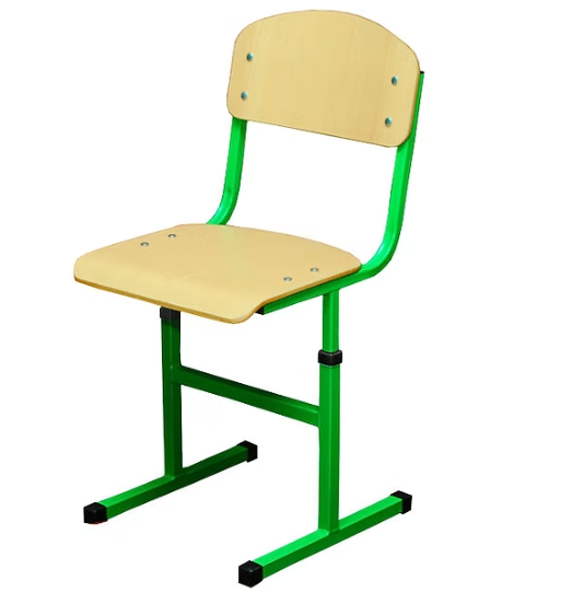 Стілець Т-подібний, рост. гр. №4-6, каркас з квадратної труби, спинка та сидіння покриті пластиком HPL, ЕТЕРНО ТРЕЙД (190292 HPL)